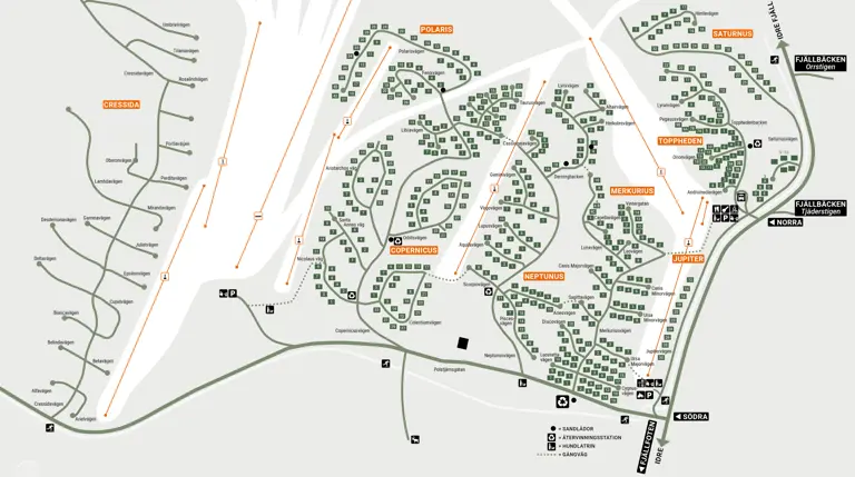 Stugbykarta Idre Himmelfjäll.